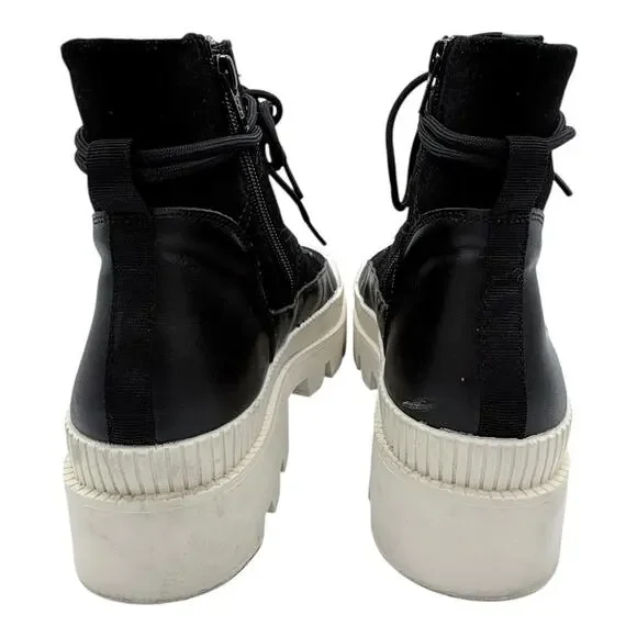 Giani Bini The Change Size 9 Wanderlust Leather/Suede Lug Boots. - Picture 5 of 8